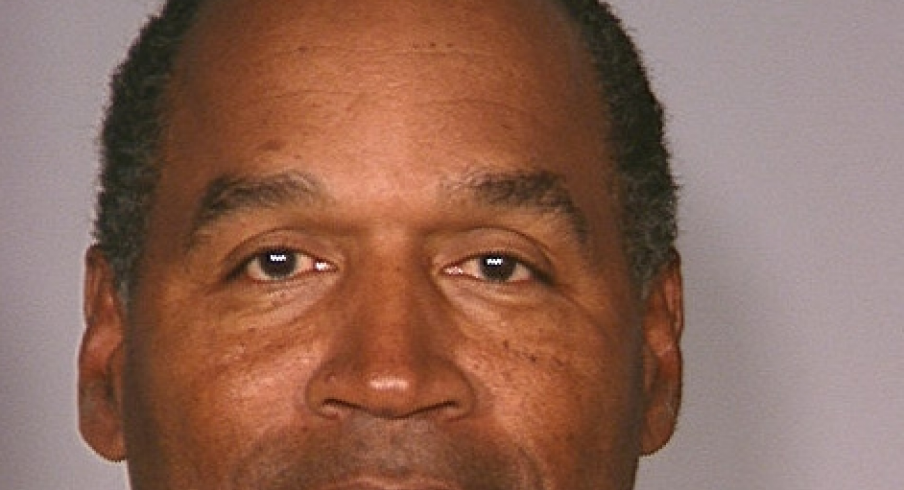O.J. Simpson's mugshot. Well, part of it.