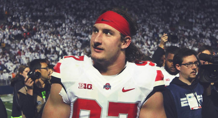 Ohio State fans, in the team's hotel lobby, kept Joey Bosa up last night.