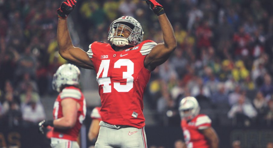 Darron Lee, excited.