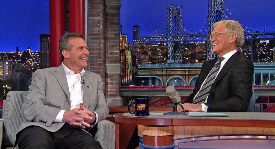 Urban Meyer will appear on the Late Show with David Letterman Friday night.