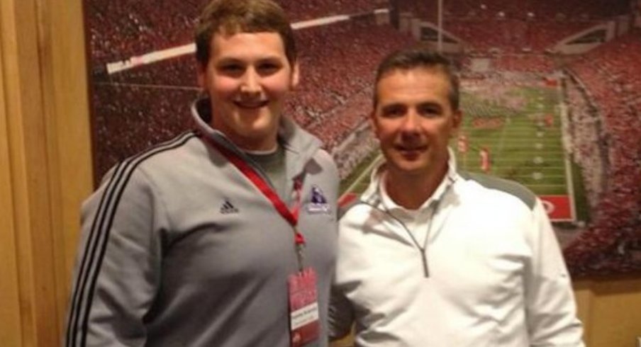 Tommy Kraemer on a visit to Ohio State last spring.