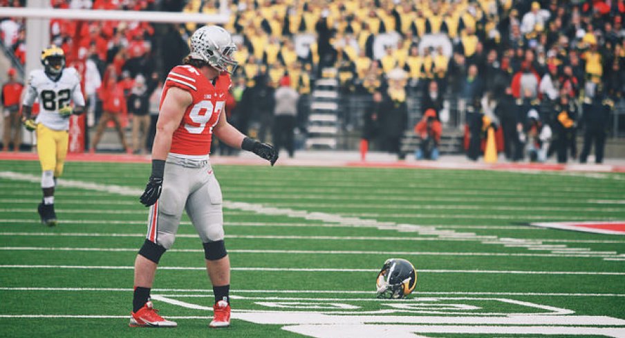 Joey Bosa after decapitating a man. 