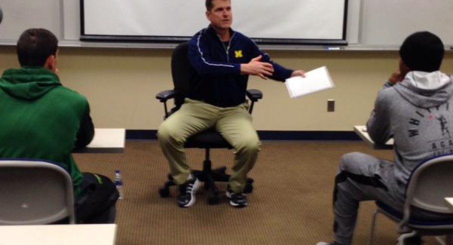 Jim Harbaugh he'll yeh