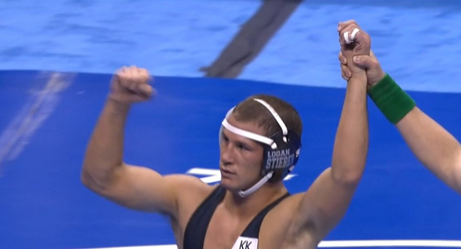 Logan Stieber, the beast, helped propel Ohio State to its first team title in wrestling.