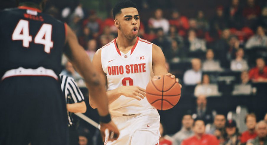 D'Angelo Russell looking at all those stacks.