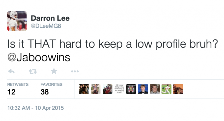 Darron Lee has questions.