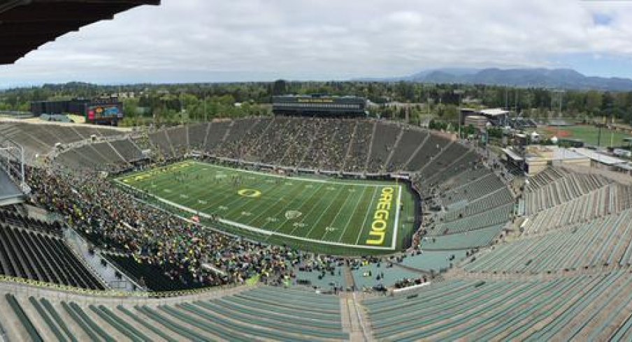 Autzen in the lead-up to the game