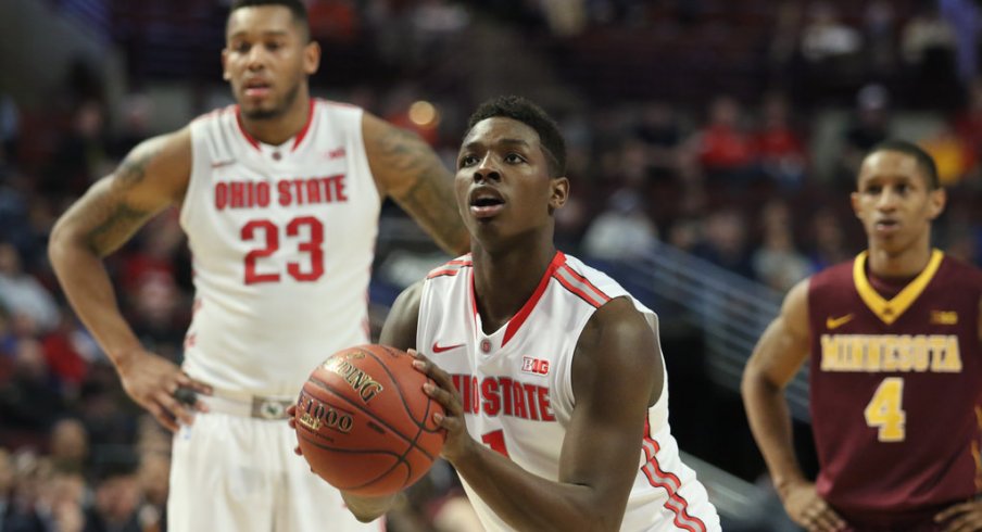 Jae'Sean Tate lines up a free throw last season.