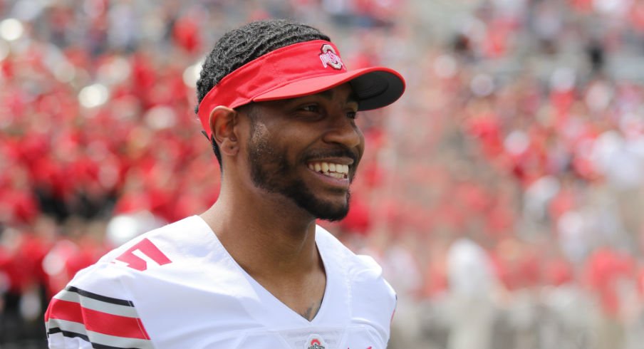 Braxton Miller looks psyched about his upcoming move to right tackle.