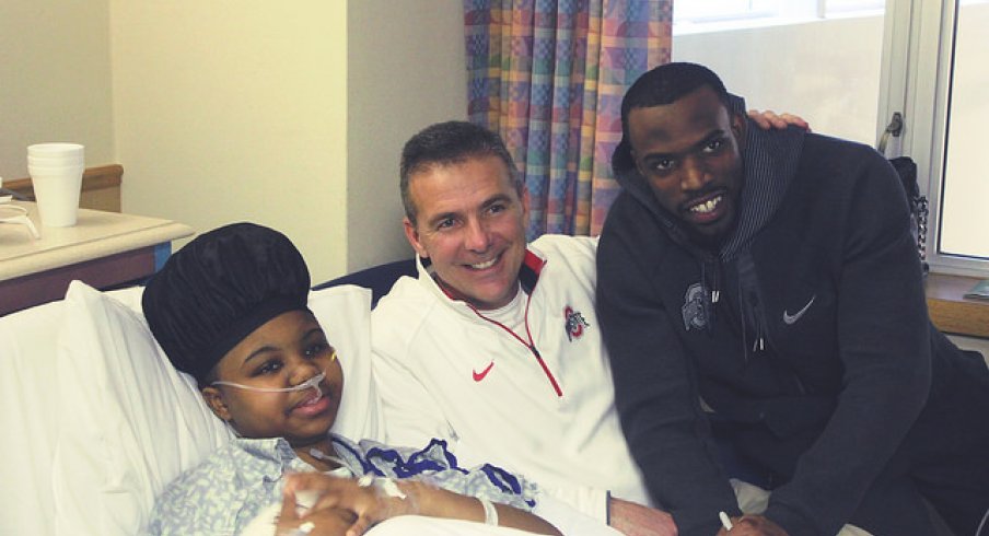 Urban Meyer and Doran Grant at Nationwide Children's Hospital