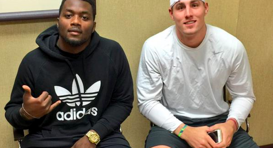 Dante Fowler, left, and Jeff Heuerman, right.