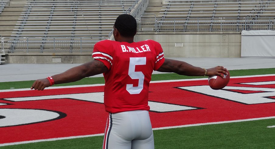 Braxton Miller is still on the mend from a torn labrum.
