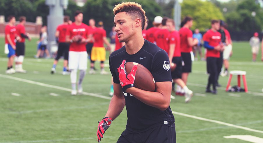 Austin Mack during The Opening's regional camp in Columbus.