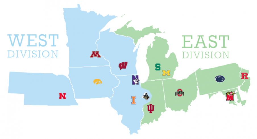 Current B1G divisions
