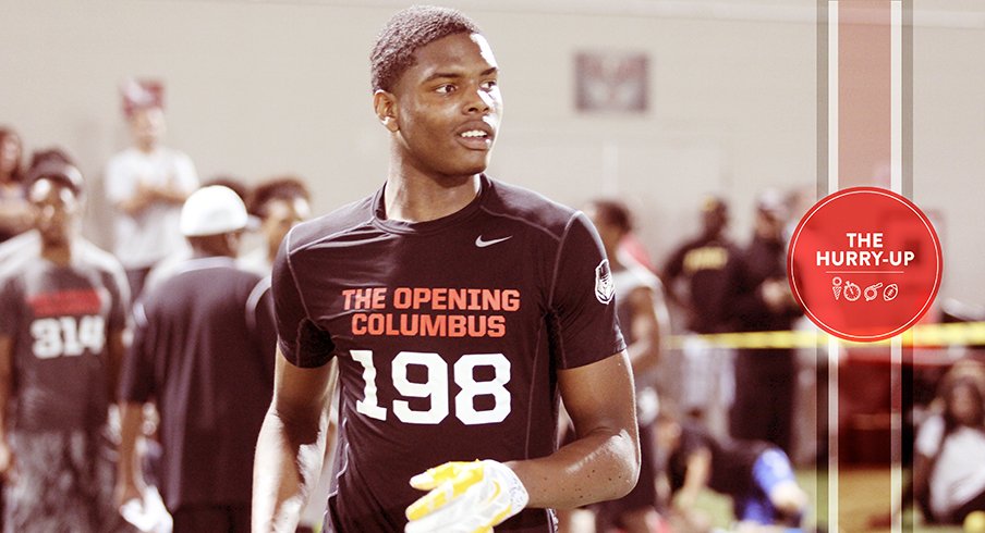 Jaylen Harris at The Opening's regional camp in Columbus.