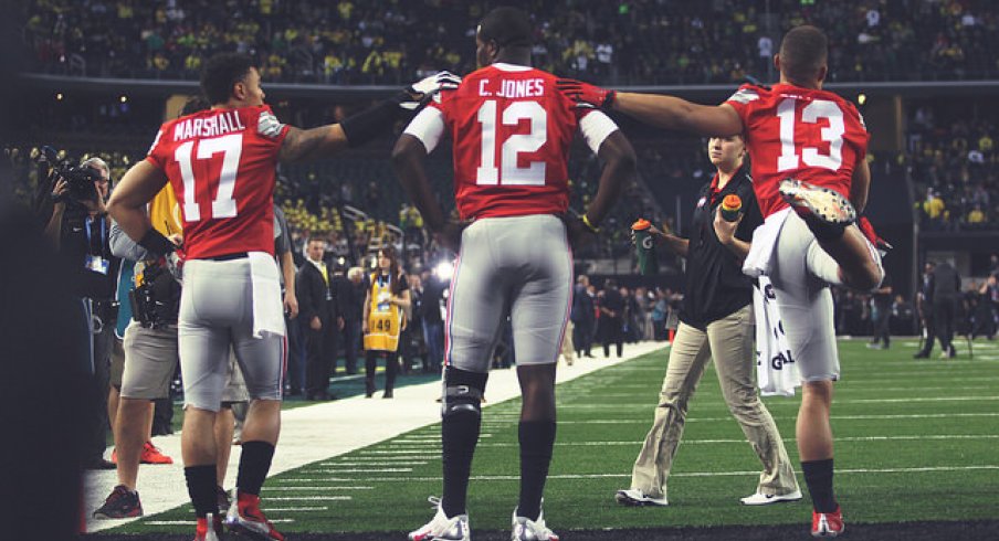 Ohio State's championship game QB roster.