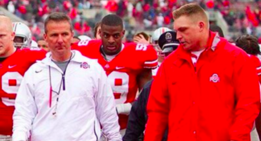 Urban Meyer and Kirk Barton