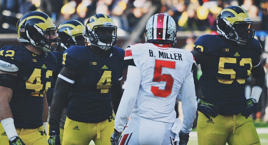 Braxton Miller talking that yak at Michigan.