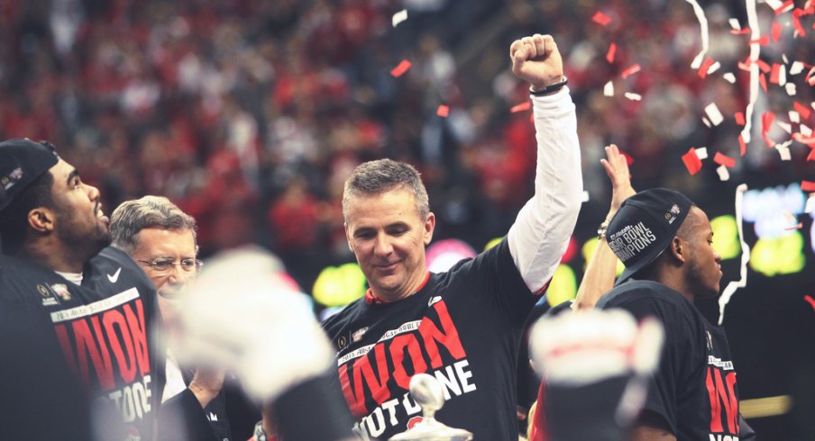 Urban Meyer celebrated a national title last year