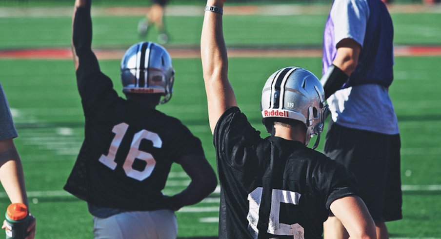 J.T. Barrett and Luke Morgan in 2013