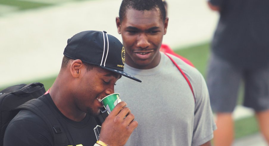 Jonathon Cooper and Terrell Hall at Friday Night Lights.