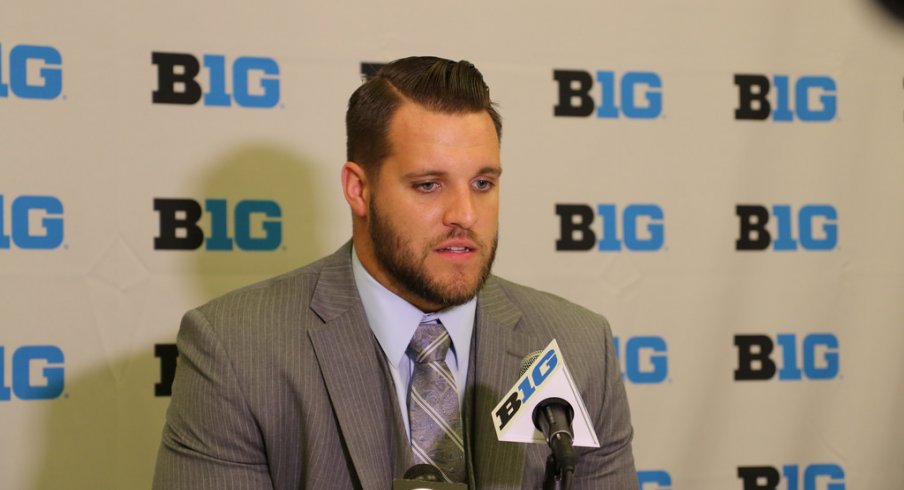 Taylor Decker at Big Ten Media Days.