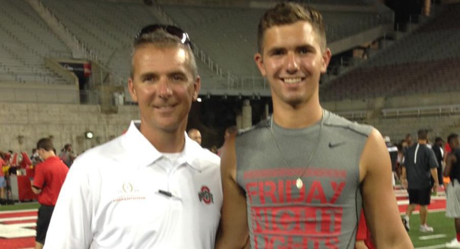 Urban Meyer and his future kicker at Friday Night Lights