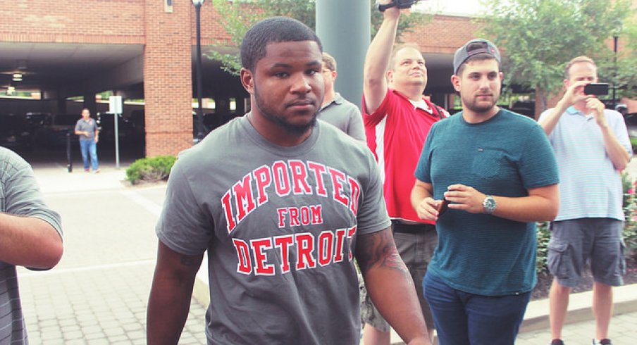 Mike Weber at Camp Check-in