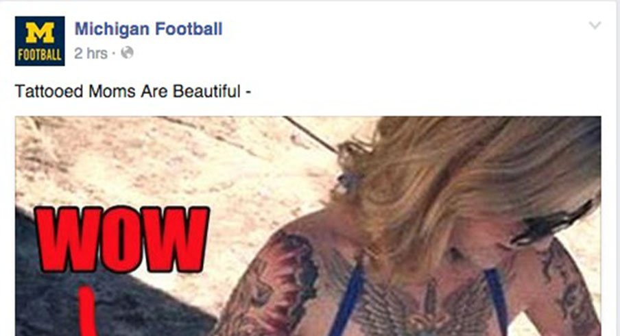 Michigan Football Facebook hacked.