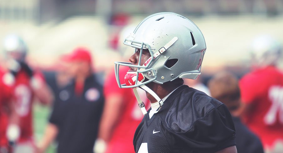 Ohio State freshman Torrance Gibson, who signed as a quarterback, took reps at wide receiver Friday for the Buckeyes.