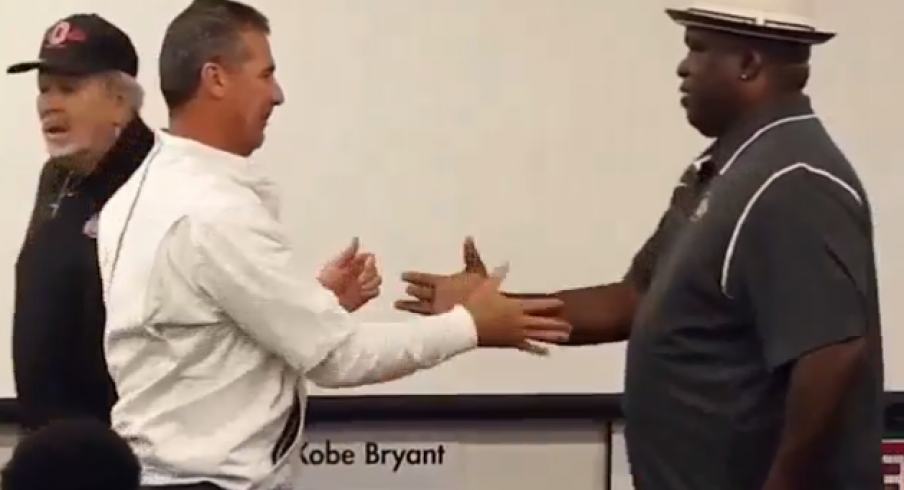 Urban Meyer and Buster Douglas