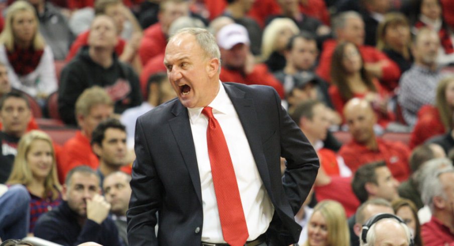 Thad Matta yells.