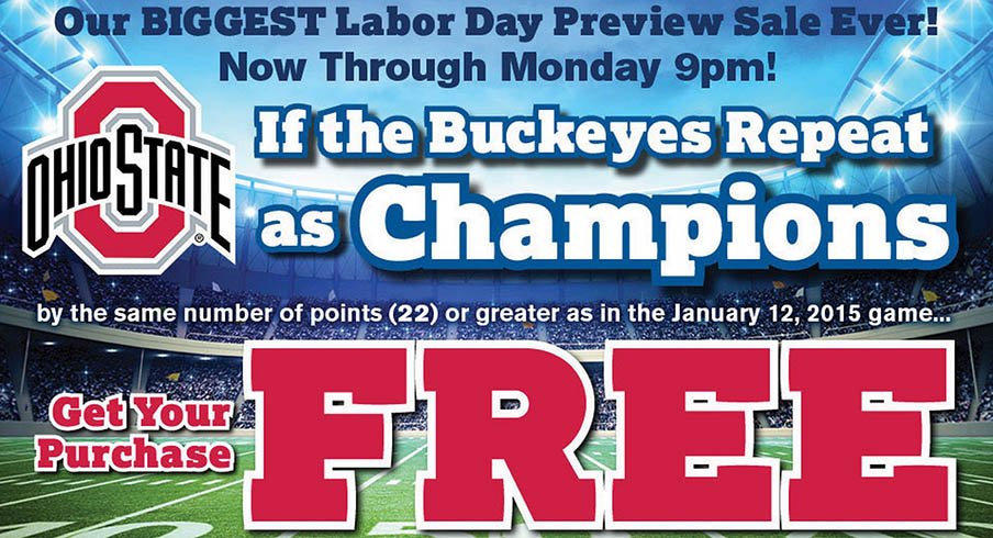 Free furniture if Ohio State repeats as College Football Playoff champions – with a catch.