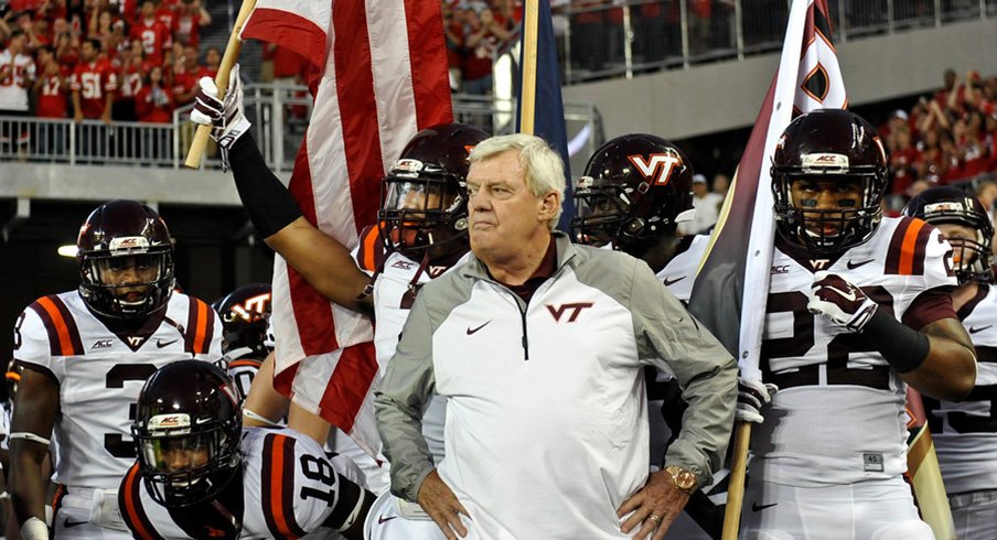 Virginia Tech head coach Frank Beamer