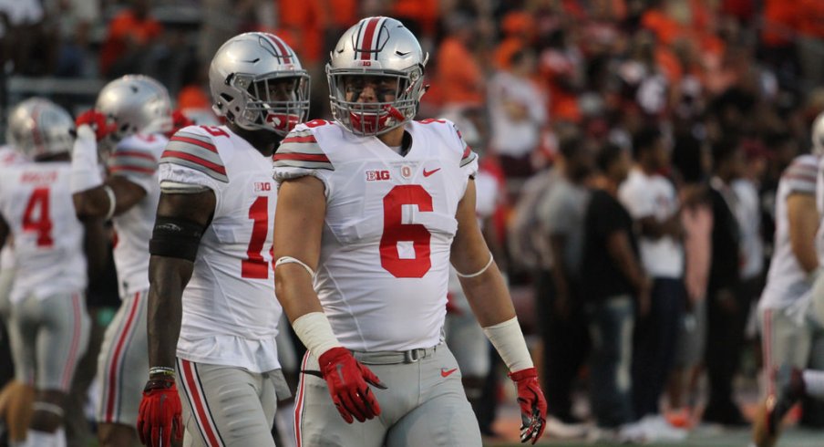 sam hubbard white jersey