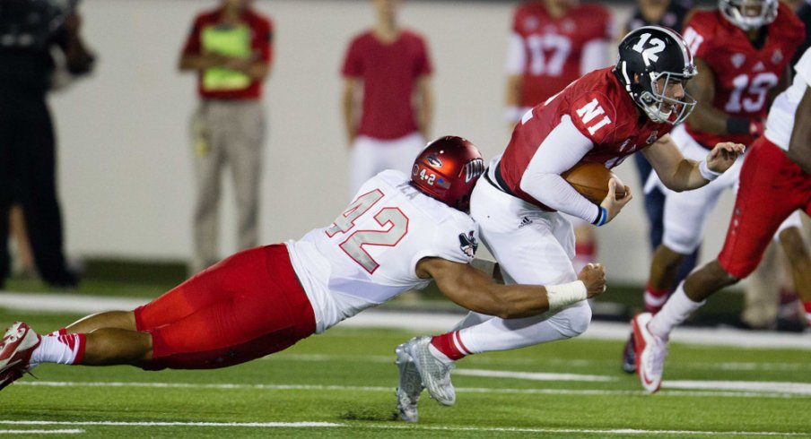 Husky quarterback Drew Hare makes Northern Illinois' offense go.