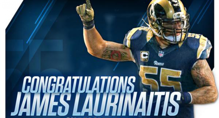 James Laurinaitis is the all-time leading tackler for the St. Louis Rams franchise.