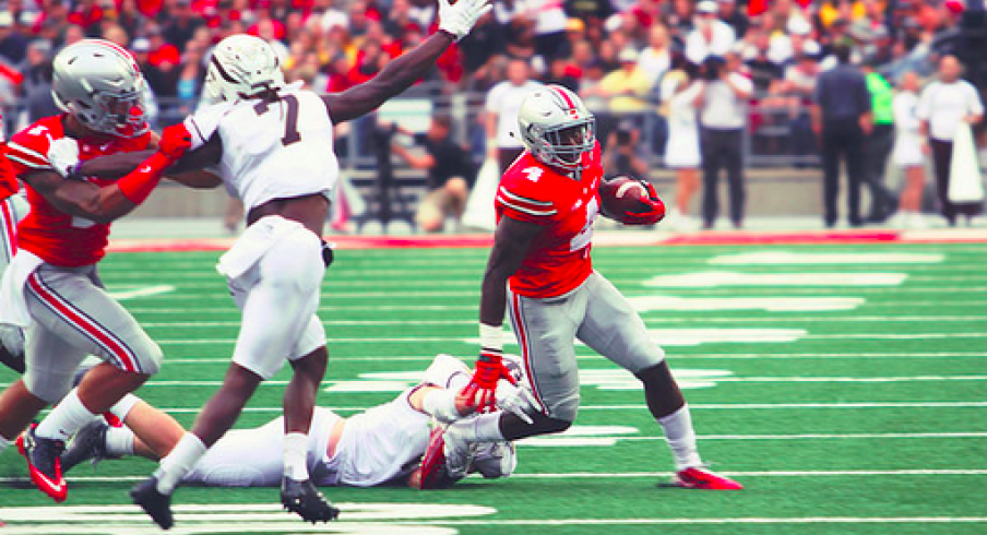 Curtis Samuel on the move vs. Western Michigan