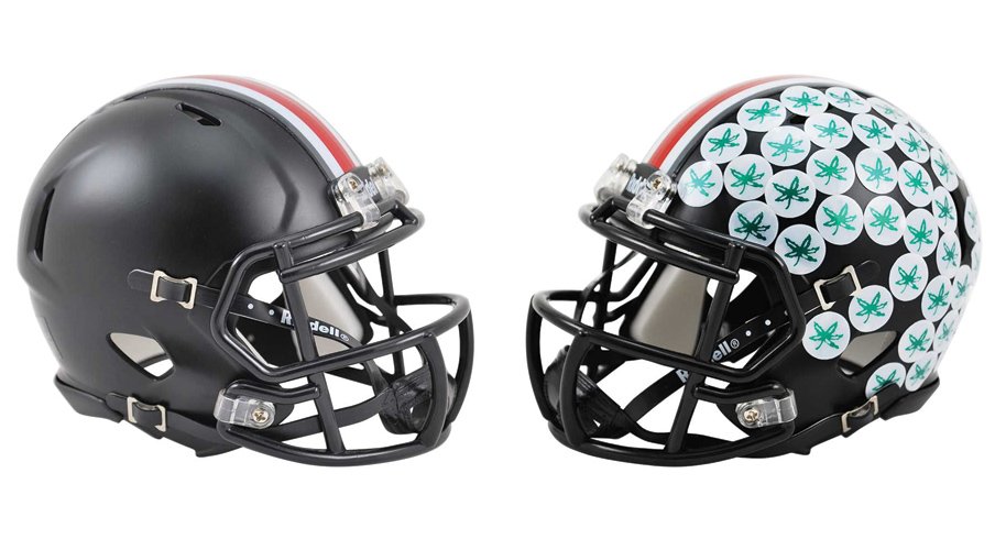 Here's the first clean look we have at the “Dark Night” helmets Ohio State will wear against Penn State.