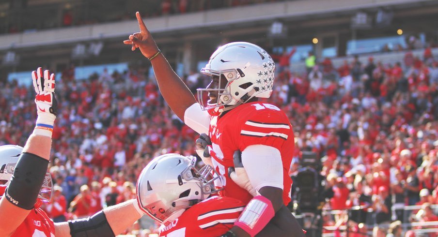 J.T. Barrett had a big day as Ohio State's primary red zone quarterback. 