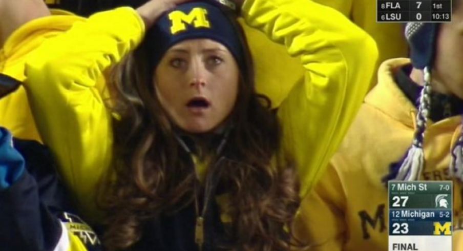 There were a lot of sad faces at the Big House.