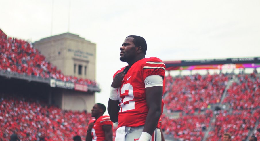 Cardale Jones prior to an Ohio State home game.
