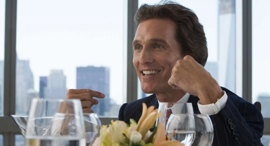 McConaughey played a coke-zealot banker in Wolf of Wall Street.