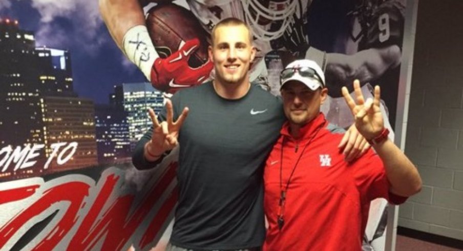 Jeff Heuerman speaks to the Houston Cougars.