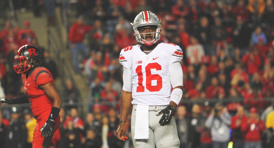 J.T. Barrett against Rutgers.