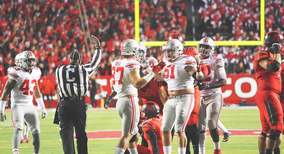 Bosa and Hale hit the double shruggie vs. Rutgers.
