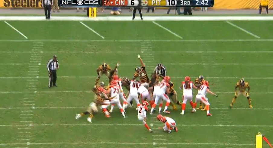Cam Heyward terrorizing the NFL in a different manner.