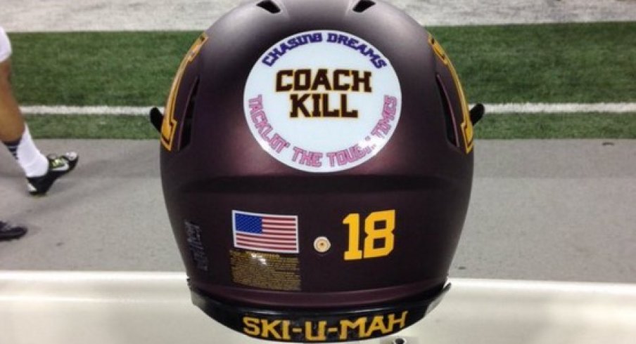 Coach Kill decals Minnesota will wear vs. Ohio State