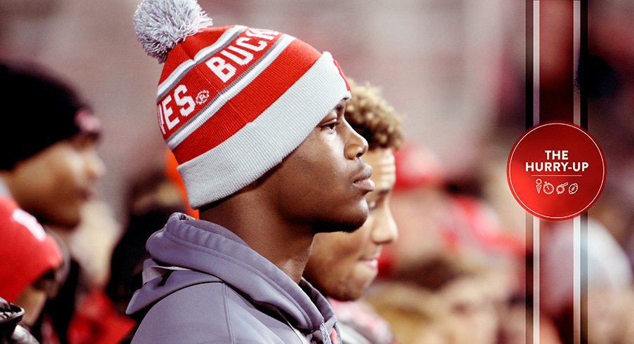 Daelin Hayes during his official visit to Ohio State.