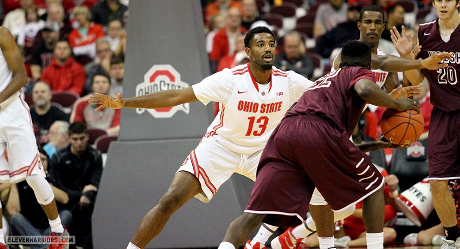 JaQuan Lyle defends in his Ohio State debut.